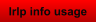Irlp info usage